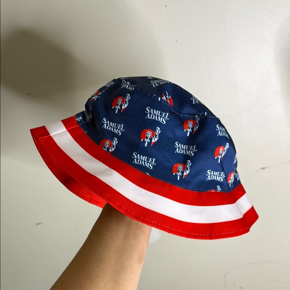 Samuel Adams Reversible Blue and Red Bucket Hat